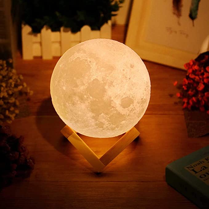 Lampe lune à poser