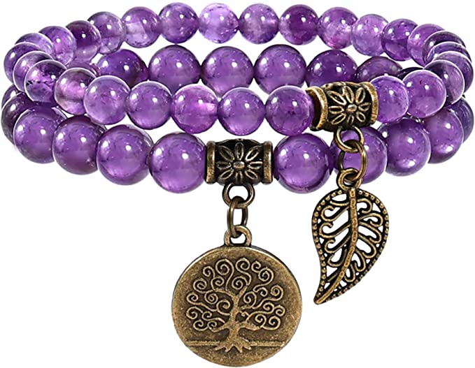 Bracelet en pierre naturelle améthyste